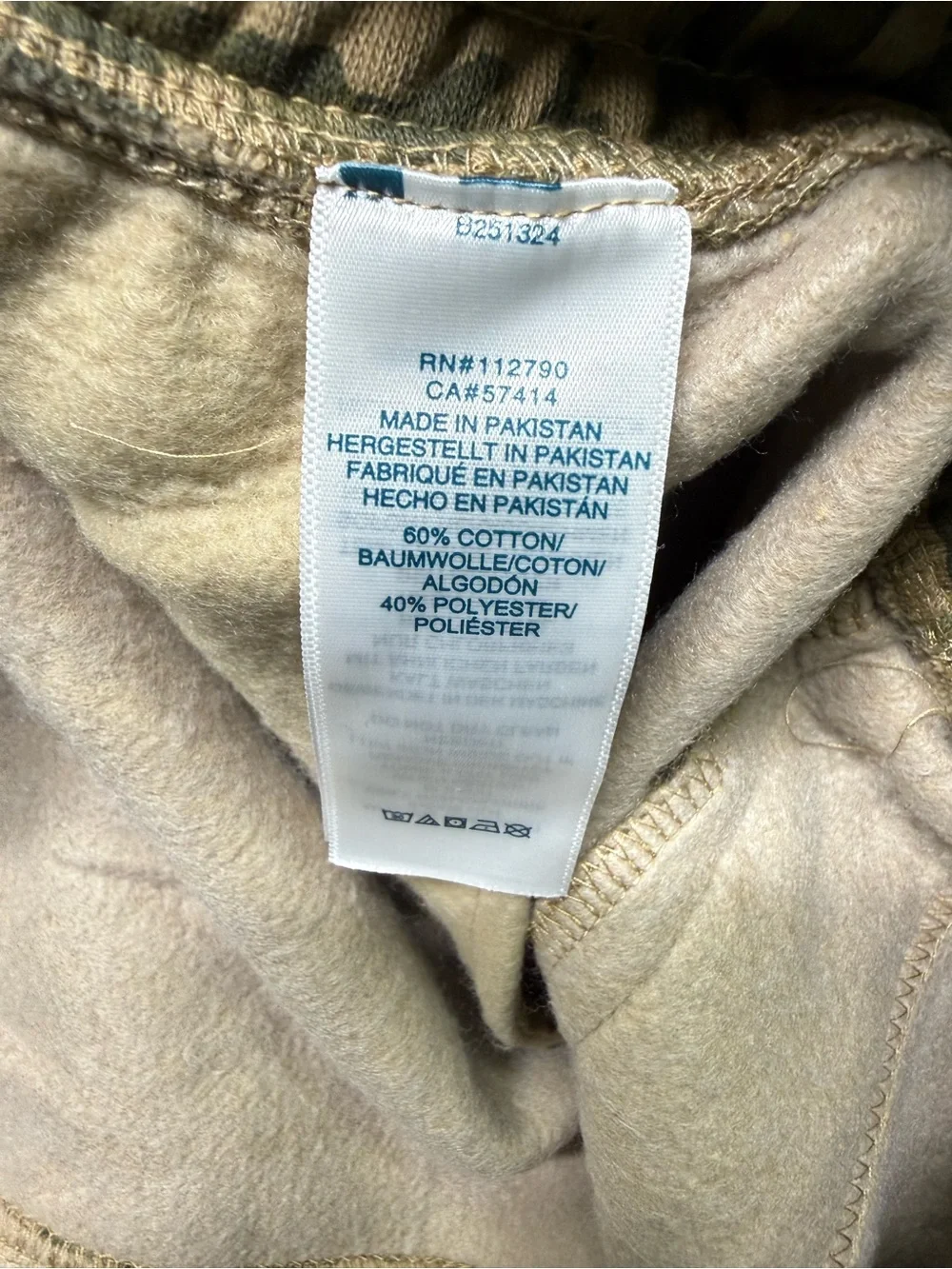 True Religion AOP Cargo Fleece Pants Men’s XXL Abstract Camo Retail $114 NWT